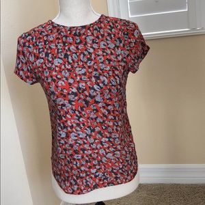 H&M Red/Navy Top